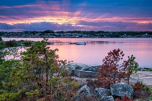 Sunset near Frederikstad in Norway