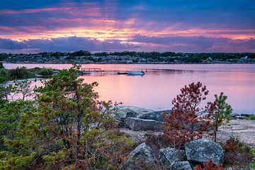 Sunset near Frederikstad in Norway by Evert Jan Luchies
