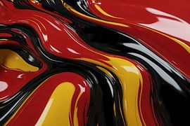 Dynamische abstrakte Verschmelzung von Farben von Art & Soul Creations