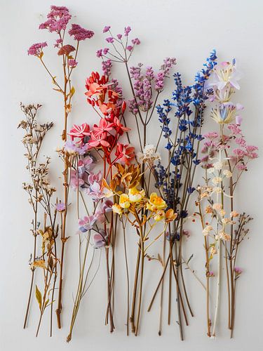 Gedroogde wilde bloemen