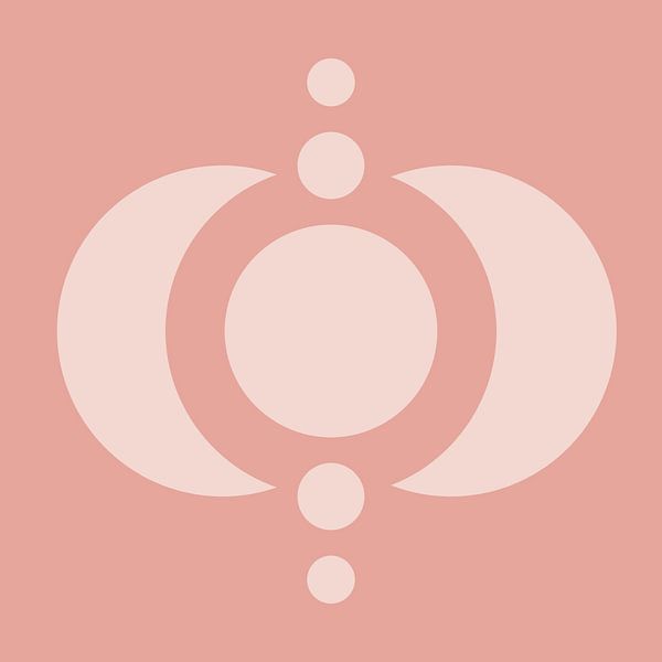 Raspberry Blush Moon by Mad Dog Art