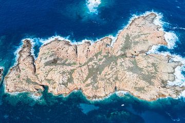 Love eiland voor de kust van Sardinië