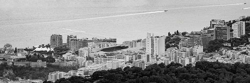 Panorama van Monte Carlo in Zwart-Wit