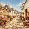 Sonnige Trulli-Gasse von INGO