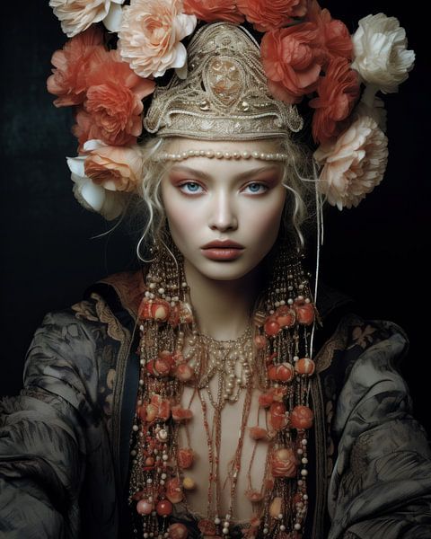Digital art portrait &quot;Romance&quot; by Carla Van Iersel