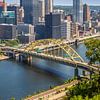Fort Pitt Bridge with Downtown Pittsburgh by Melanie Viola