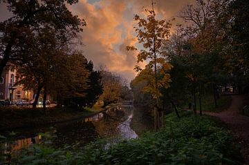 Avondzon boven de Maliesingel van Robin Pics (verliefd op Utrecht)