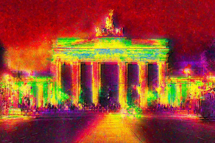 Porte de Brandebourg - motif cool de Berlin par Matthias Edition