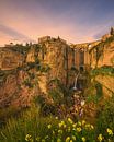 Sunset at the Puente Nuevo in Ronda by Henk Meijer Photography thumbnail
