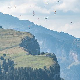 Paragliding in de Appenzeller Alpen van Leo Schindzielorz