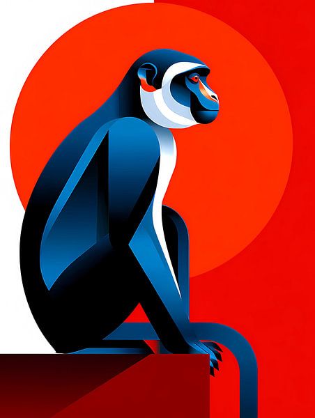 Monkey - Collection de silhouettes d'animaux élégants, par Ariadna de Raadt-Goldberg