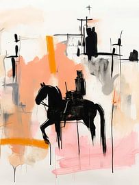 Black Horse Style Abstract by TOAN TRAN
