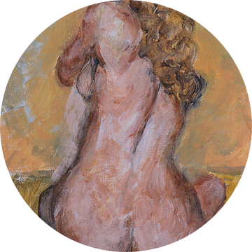 Naakt vrouw op de rug gezien van Paul Nieuwendijk