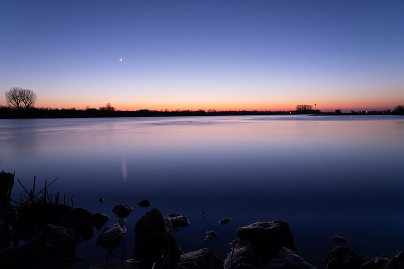 Sunset on the Rhine by Tom Vogels