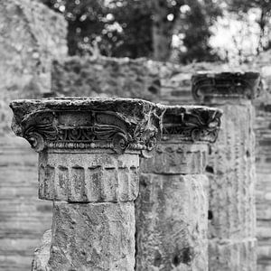 Old columns in Pompeii 2 by Chantal Koster