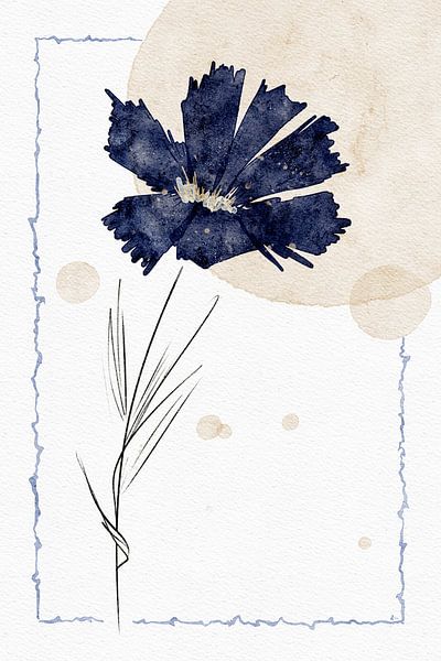 Pretty Blue Flower by AnkieArt