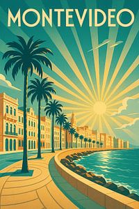 Montevideos Art-Déco-Eleganz - Sonnenaufgang auf der Rambla