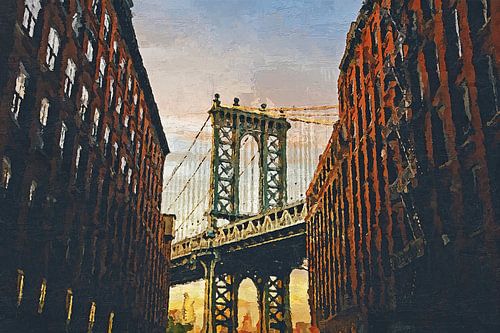 Painted Manhattan Bridge