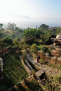 Ochtendwandeling door de wolken (Bandipur Nepal)
