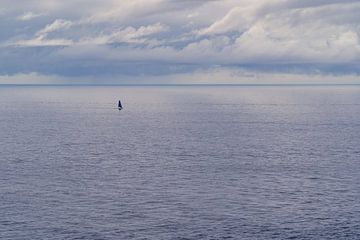 Sailboat, only at sea by Martijn Joosse