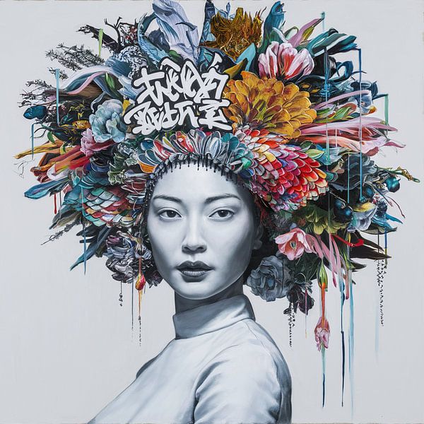 Asia Girl - Street Art - Urban 12 par Samuel Richter