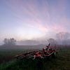 Landbouwwerktuig in het veld van Eddy Westdijk