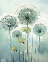 The Whisper of Nature: Abstract Dandelion Melody