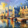 Colourful Amsterdam - Scenic view of the canals by Arjen Roos