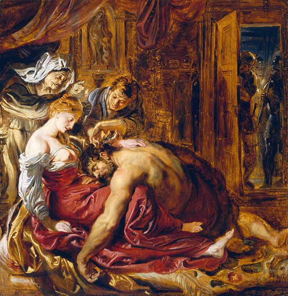 Peter Paul Rubens, Samson en Delilah - 1609 van Atelier Liesjes