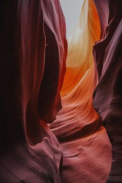 Kunst in Antelope Canyon van Romana Krijger