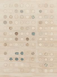 Motif moderne de petits cercles sur Japandi Art Studio