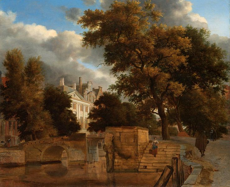 The Stone Bridge, Jan van der Heyden by Masterful Masters