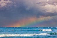 Rainbow Waikiki Beach, Oahu, Hawaii by Henk Meijer Photography thumbnail
