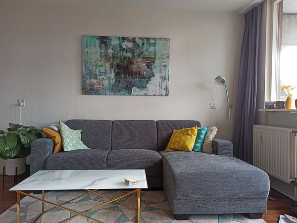 Klantfoto: Angie green van Atelier Paint-Ing, op canvas