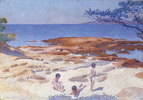 Henri-Edmond Cross - Beach at Cabasson (Baigne-Cul) (1891)