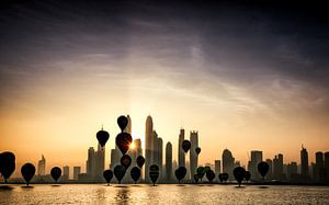 Heißluftballons über Dubai
