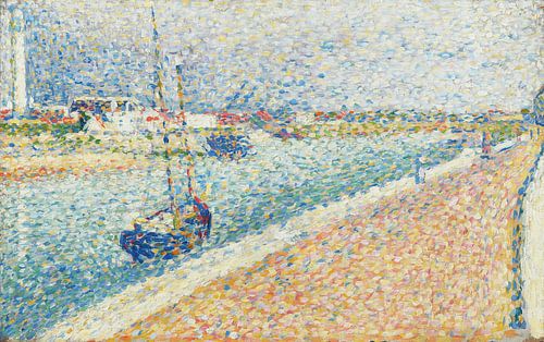 Georges Seurat, Het kanaal bij Grevelingen, Avond - 1890