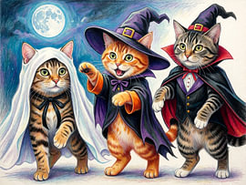 Verkleidet für Halloween von Jutta Maria Pusl