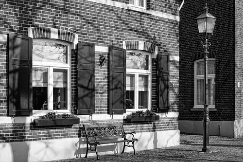  Typical Dutch street in Wessem, the Netherlands