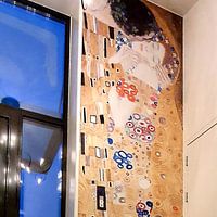 Kundenfoto: Der Kuss - Gustav Klimt, auf nahtloser fototapete