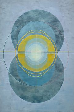 Intérieur du hall d'entrée | Centre de calme et de rythme sur Peintures accrocheuses