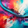 kleurrijk Abstract werk van Hetty Lamboo