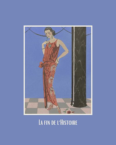 La fin de l'histoire | Historische fashion illustratie | Art Deco Mode Print