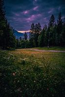 Sonnenaufgang in Bled, Slowenien