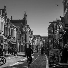 Langestraat Amersfoort met de Lutherse Kerk van Aad Trompert