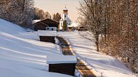 Winter in Wamberg, Bayern, Süddeutschland von Henk Meijer Photography Miniaturansicht