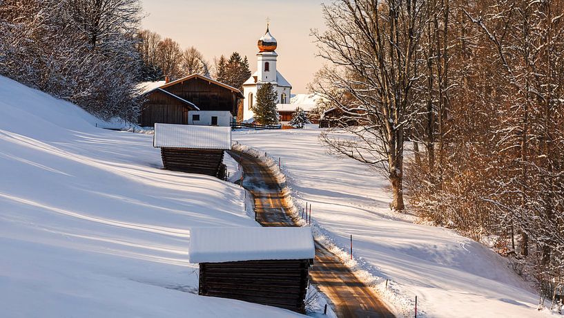 L'hiver à Wamberg, en Bavière, dans le sud de l'Allemagne par Henk Meijer Photography