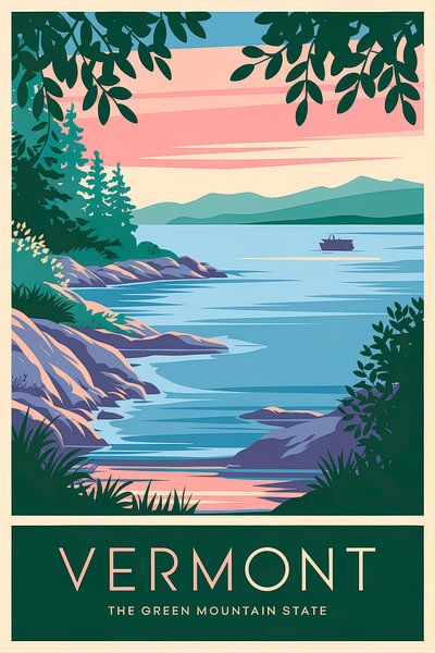 Vermont by Poster Art Shop