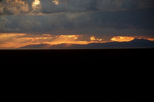 Zonsondergang op de Middellandse Zee