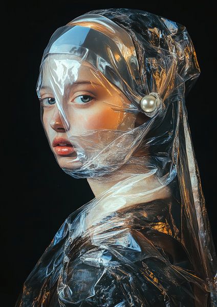 Mädchen in Plastikfolie von Lufy